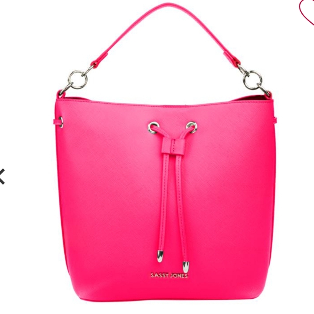 Sassy Jones Emma Saffiano Faux Leather Bag